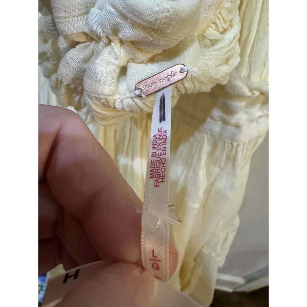Free People 100 Degrees Of Shine Mini Dress Mesh Sleeveless Ruched Size Large - Picture 8 of 12